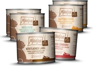 MjAMjAM - Katze Mixpaket V Purer Fleischgenuss 6 x 200g