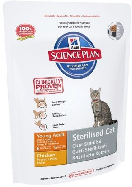 Hills Science Plan Katze Young Adult Sterilised Cat Huhn