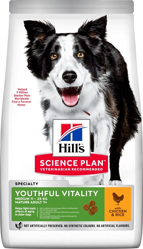 Science Plan Hund Mature Adult 7+ Youthful Vitality Mediu