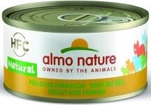 Almo Nature Katze Natural - Huhn & Käse - 70g Dose