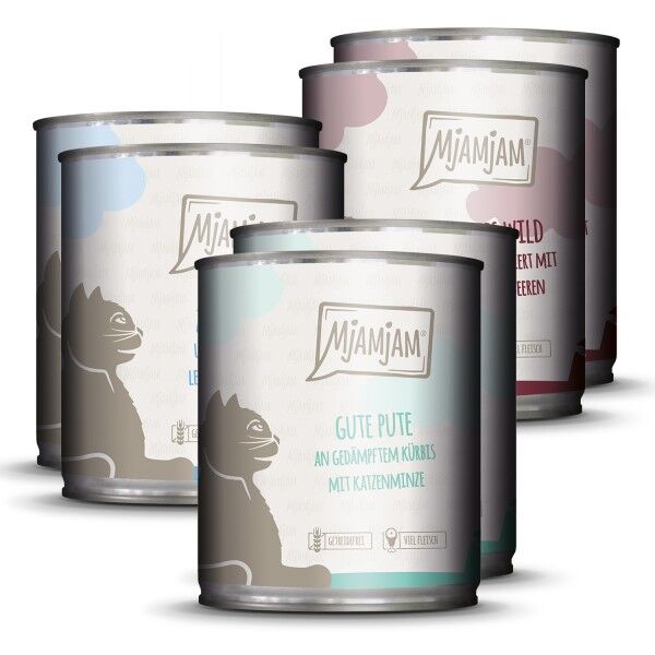 MjAMjAM - Katze Mixpaket II 2*Wild & Kaninchen, 2*Pute, 2