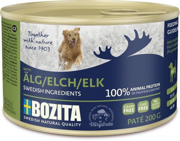 Bozita Dog Dose Paté Elch 200g